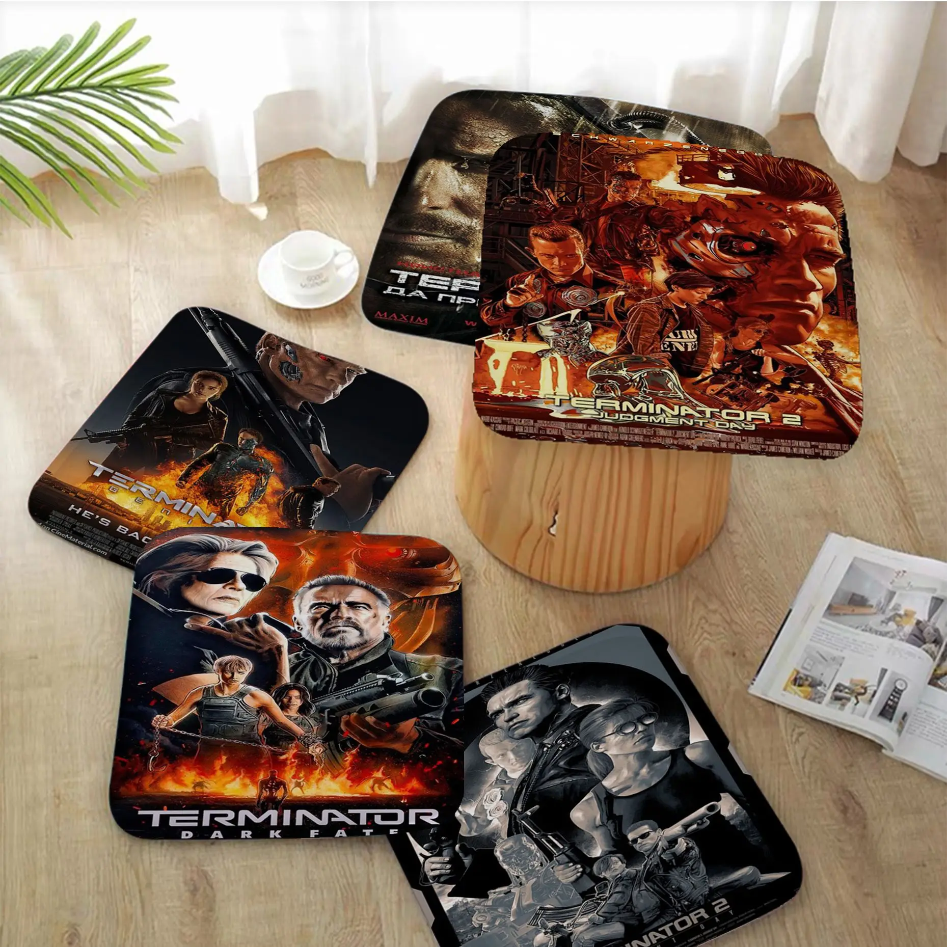 

Classic Movie The Terminator Decorative Plush Cushion Home Back Cushion Soft Comfortable 50x50cm Chair Cushions