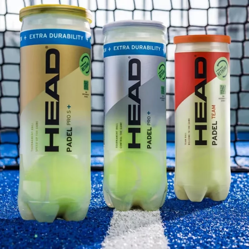 Фото Теннисные мячи HEAD Paddle 3B HEAD PADEL Тренировочный мяч для соревнований 1 банка = 3 мяча Тип управления скоростью Специально для падельного тенниса №3