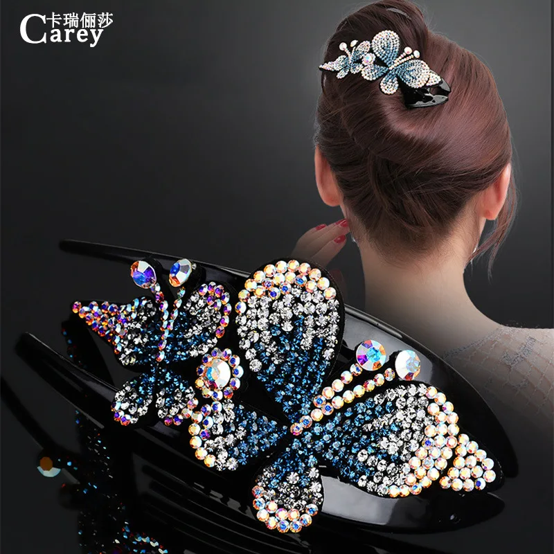 

Duckbill clip large twist is South Korea han edition temperament elegant adult diamond bowknot hairpin headdress hairpin