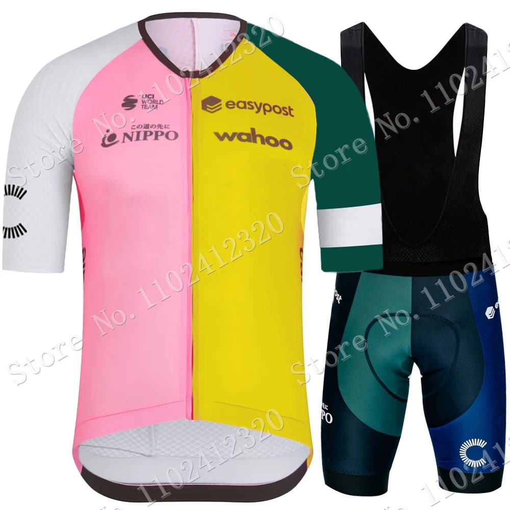 

Pink Nippo Team 2023 Cycling Jersey Set Tour De Italia Italy Clothing Men Road Bike Shirts Suit Bicycle Bib Shorts MTB Wear Ropa