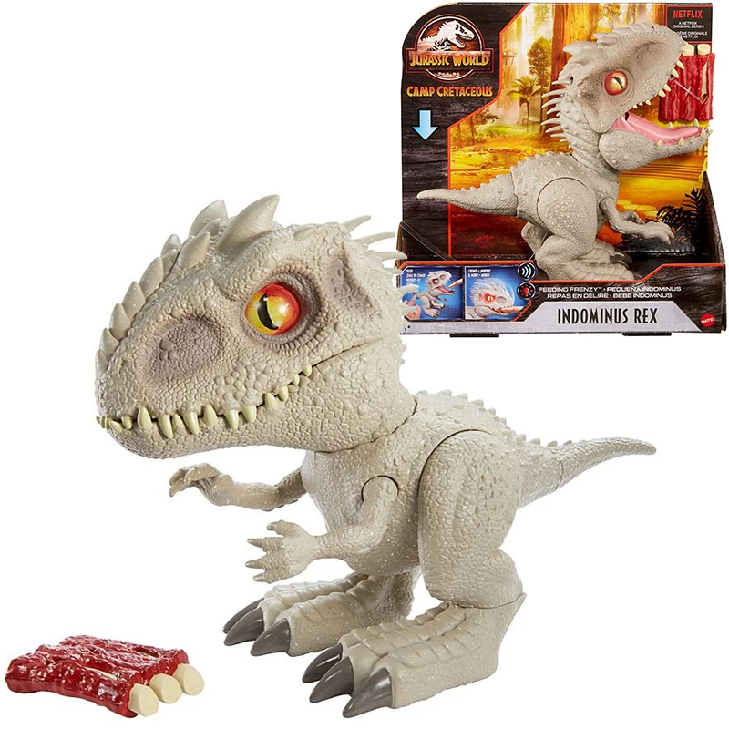 Jurassic World Dinos Toys Feeding Frenzy Indominus Rex Simulated Swallowing Dinosaur Model With Color Box Best Christmas Gifts