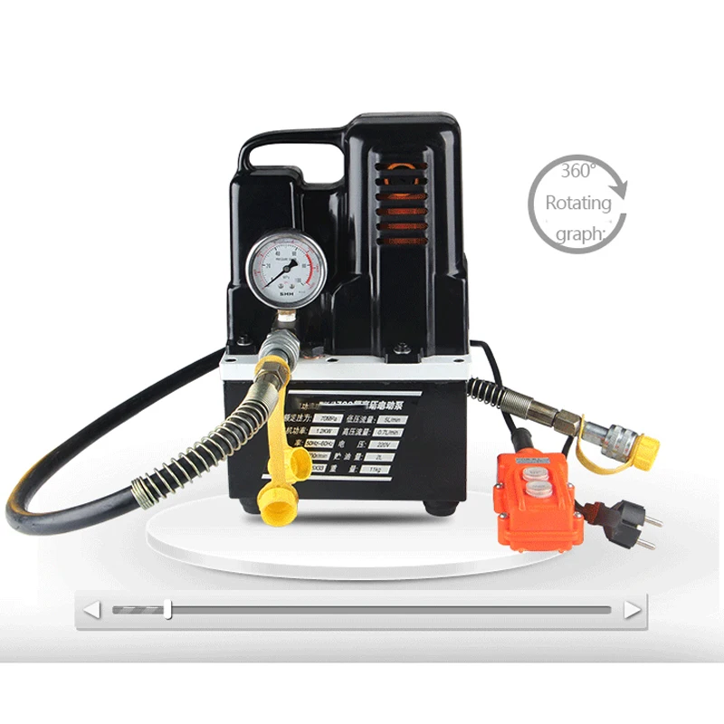 

QQ-700 Сверхмаленький портативный Электрический гидравлический насос, электрический насос, Гидравлический масляный насос 70 МПа 220 В/1200 Вт