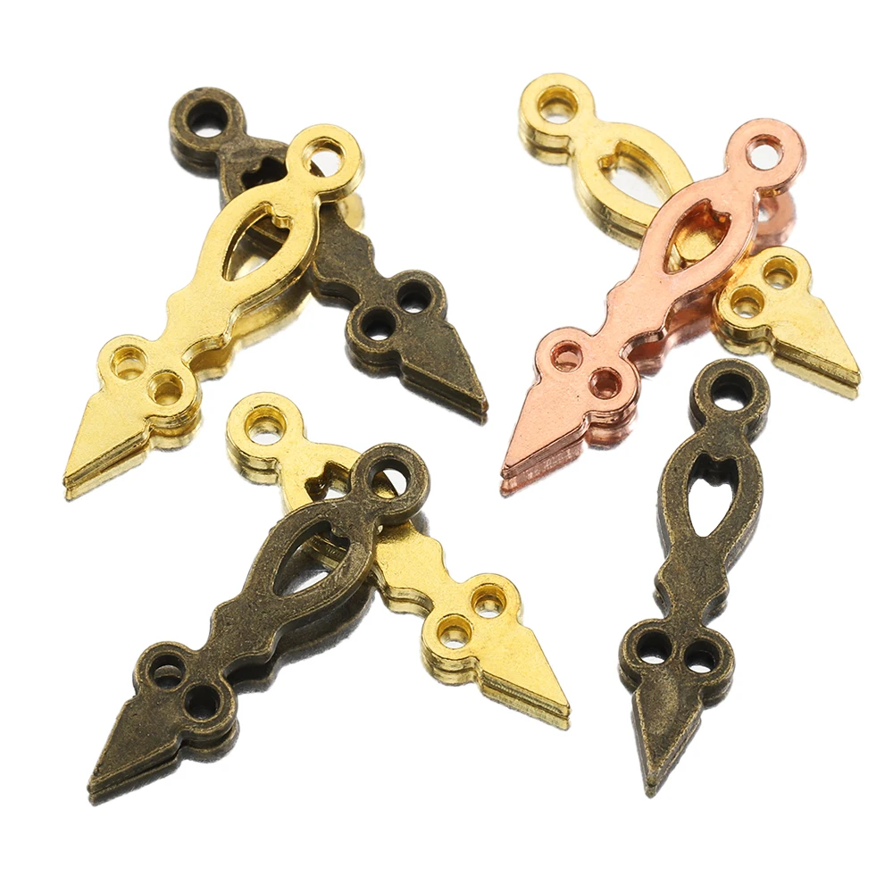 

100PCS Metal Retro Clock Pointer Charms 26*7mm Steampunk Pendants for Necklace Findings Components DIY Jewelry Wholesale
