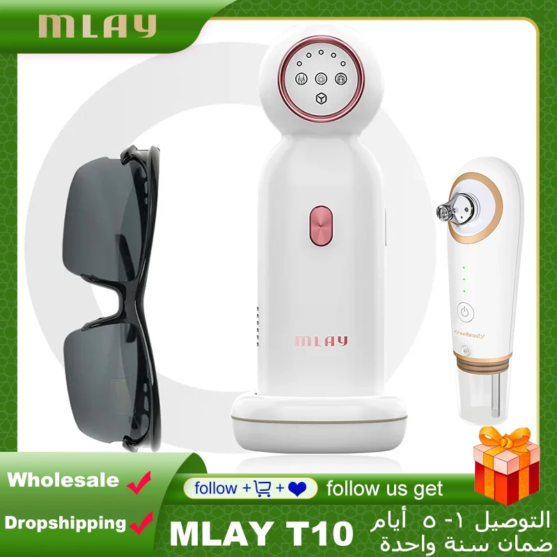 MLAY T10 IPL аппарат для безболезненного удаления волос с сапфировым стеклом и охлаждением, домашнее лазерное устройство для удаления волос, IPL устройство для всего тела MLAY T10 IPL аппарат для безболезненного удаления волос с сапфировым стеклом и охлаждением, домашнее лазерное устройство для удаления волос, IPL устройство для всего тела