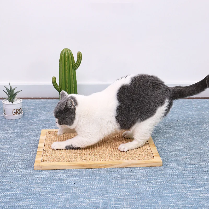 

Solid wood cat scratching board no crumb sisal scratching board wear-resistant anti-cat scratching sofa protection