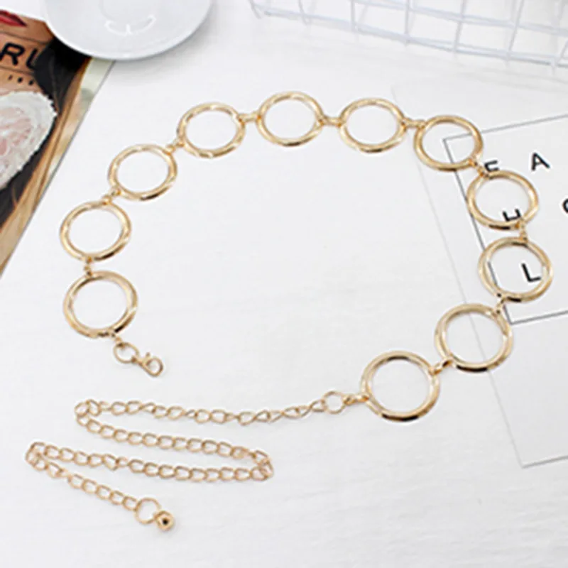 

2022 New Waist Gold Silver Belts for Women Fashion Waistbands All-match belt for Party Jewelry Dress Waist metal Chain Belts