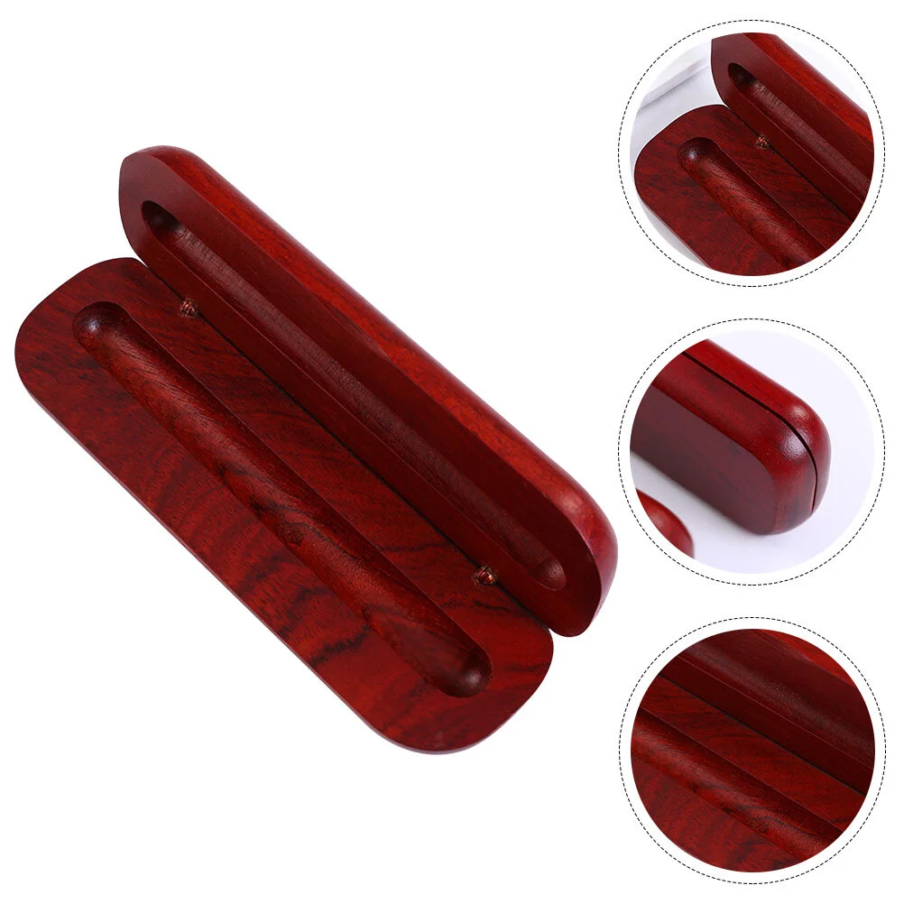 

Wooden Pen Holder Storage Container Ballpoint Fountain Organizer Pens Case Tube Portable