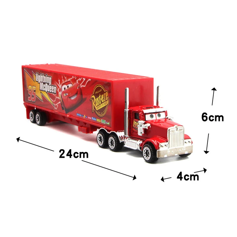 Новый набор Disney Pixar машина 3 Молния Маккуин Джексон шторм Мак дядя грузовик 1:55 литая металлическая модель автомобиля игрушка для мальчика Ро...