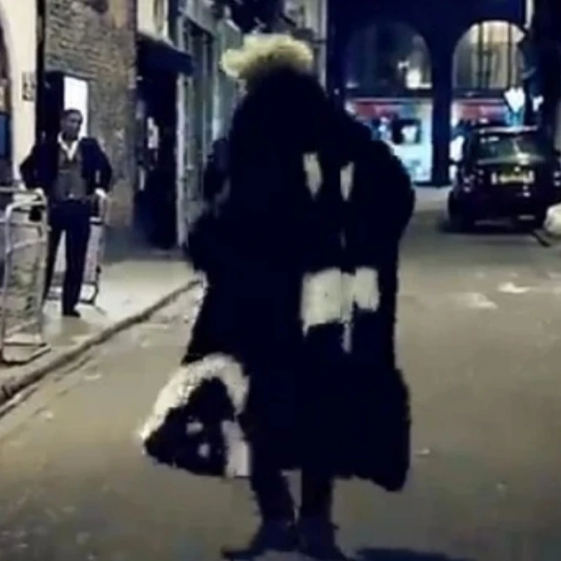 Winter Warm Unisex Faux Fur Long Jacket Black Gown Devil Plus Velvet Windbreaker G-dragon's Crooked Imitation Faux Fox Fur Coat (art.: 7a9aa4aca) - 7a9aa4aca