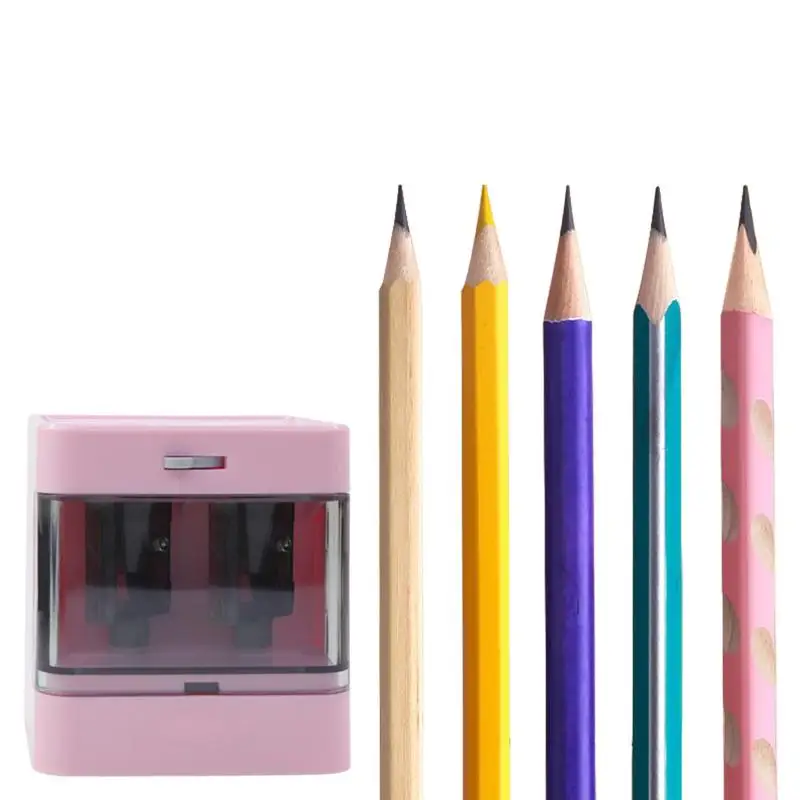 

Pencil Sharpener Classroom Pencil Sharpeners Auto Stop For 6-12mm Pencils USB And Battery Operated Electric Sharpener Auto Stop