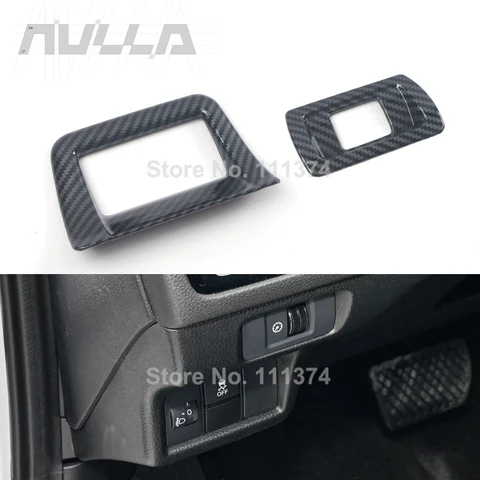 Для Honda Civic 11th 2022-2025 Переключатель регулировки фар Декоративная крышка Нижняя левая отделка центральной консоли Карбоновые аксессуары