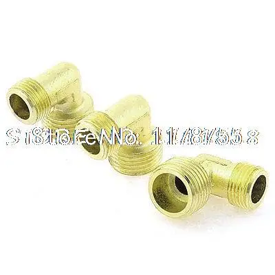 

Латунный гидравлический Соединитель с прямоугольным колено 1/2 дюйма PT до 3/8 дюйма PT M/M, 3 шт.