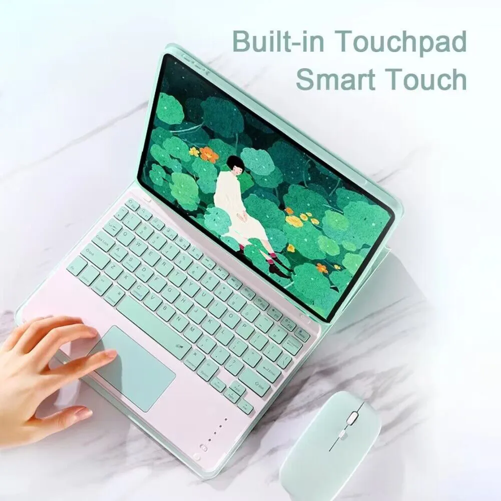 Чехол с бесплатной Bluetooth-мышкой для RedMi Pad Pro 12 1 дюйма SE 11 5G 10 61 Xiaomi Poco 6S 6 5