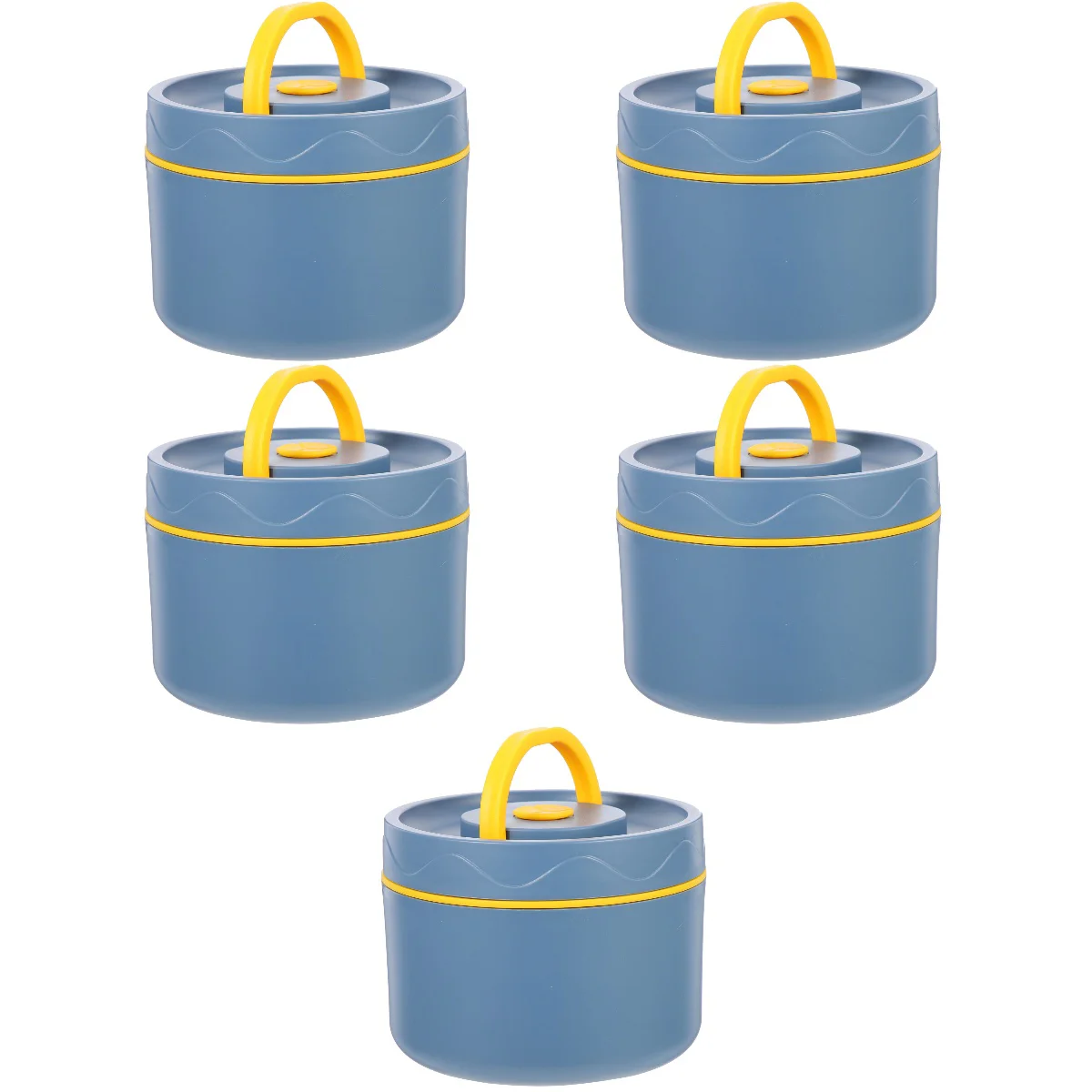 

5x Handheld Household Portable Bento Box Reusable Bento Box Meal Box Lunch for Office Home Daily