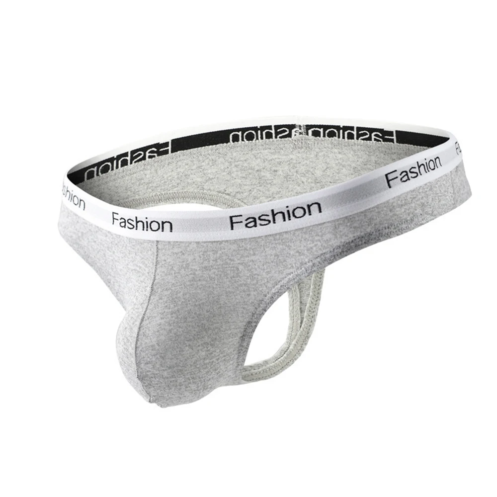 

Breathable Briefs Men's Brief Low-Waist Men Modal U-Convex Underpants Underwear T-Back Thong G-strings Pouch Bikini Exposed Butt