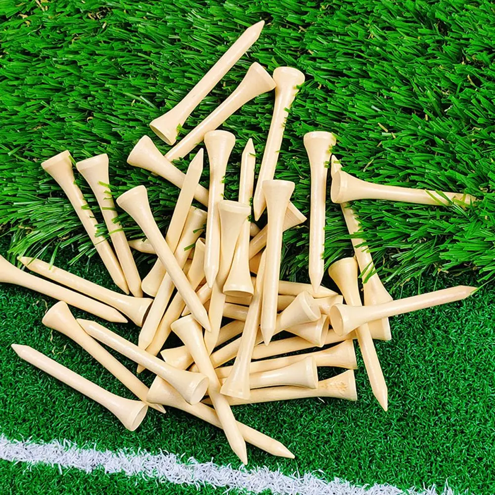 

100 Count Golf Tees Bamboo Tee Golf Balls Holder 4 Sizes Available Stronger Than Wood Tees Drop Ship 42mm 54mm 70mm 83mm