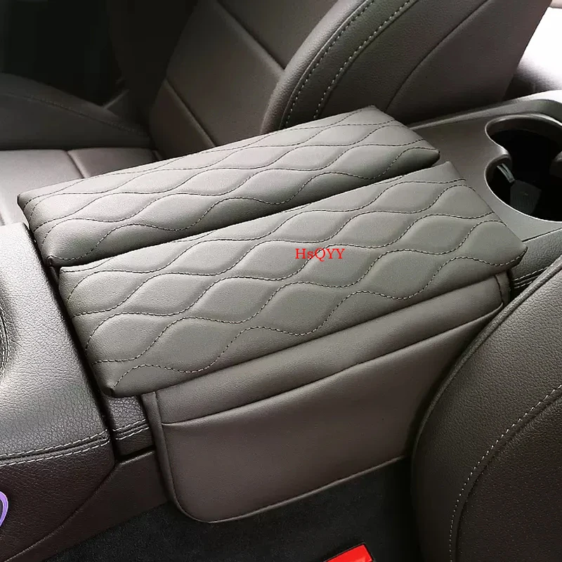 Фото Подлокотник центральной консоли, декоративная накладка для подлокотника Mercedes Benz GLE GLS Class W167 X167, кожаный подлокотник с защитой от царапин, подушка №1