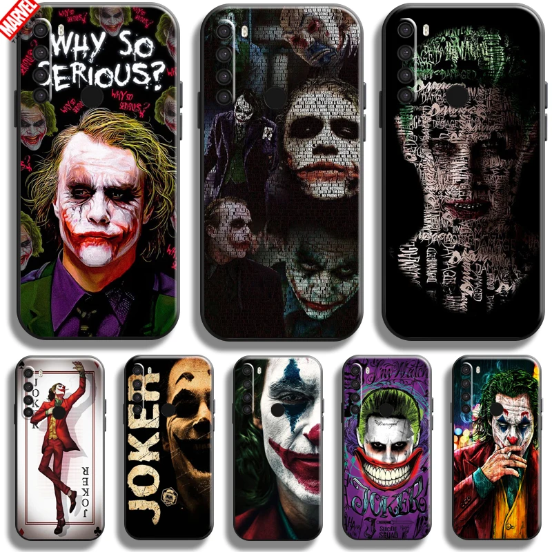 

Funny Joker Clown For Xiaomi Redmi Note 8 8T 8 Pro 2021 Redmi 8 8A Phone Case Back Funda Coque Soft Liquid Silicon