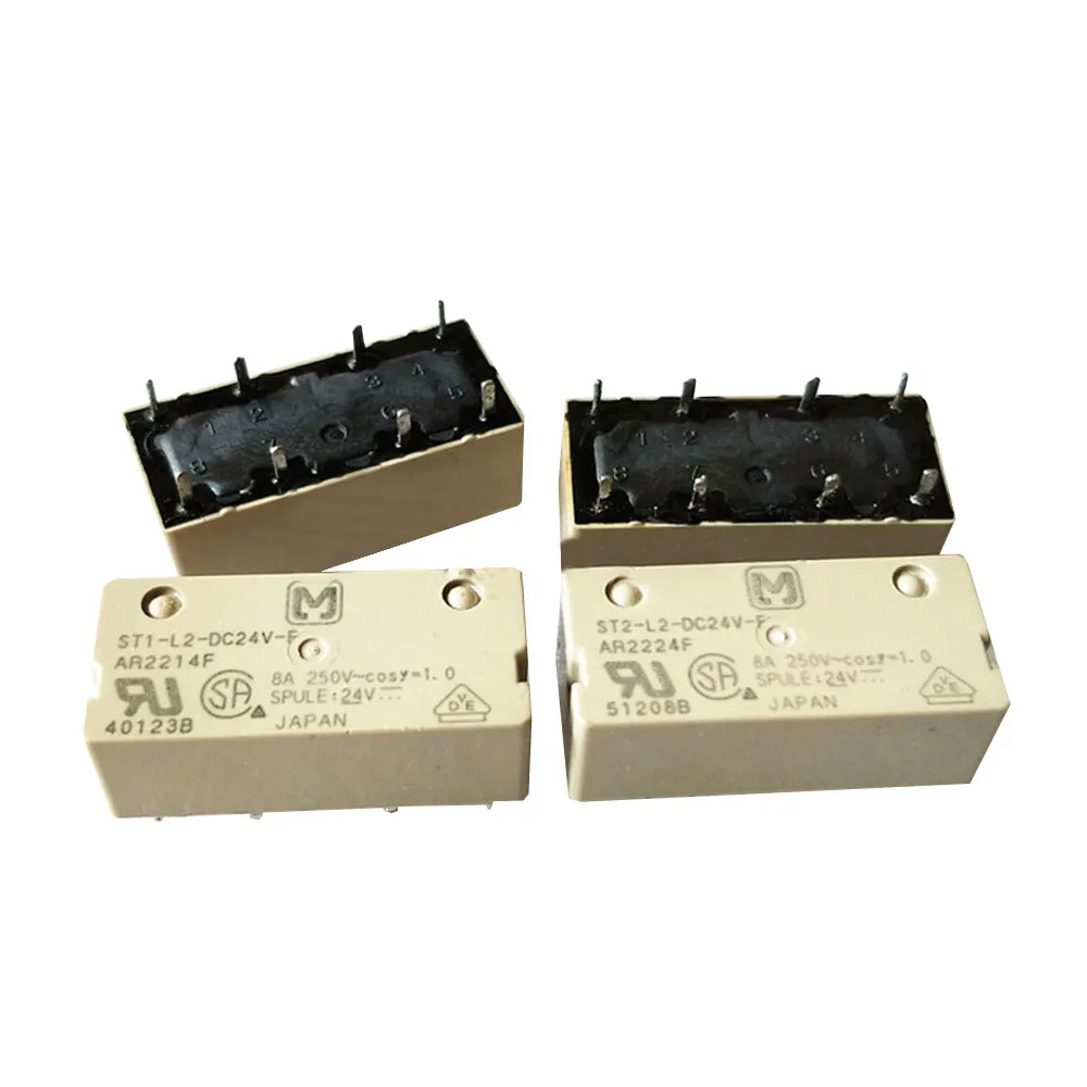 

2 шт. Новое реле ST2-L2-DC24V-F ST2L2DC24VF AR2224F Бесплатная доставка # x1