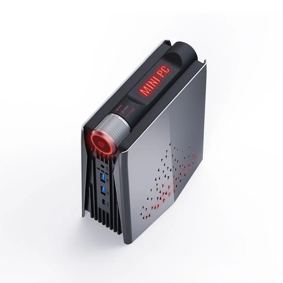 Мини-ПК Chatreey AMR5 Ryzen 5 5600U игровой настольный компьютер с цветным освещением