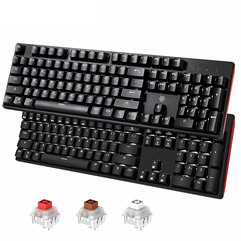 

Механическая клавиатура GK705, водонепроницаемая Проводная игровая клавиатура с 2023 клавишами, с защитой от фиктивных нажатий и подсветкой для ПК, 104