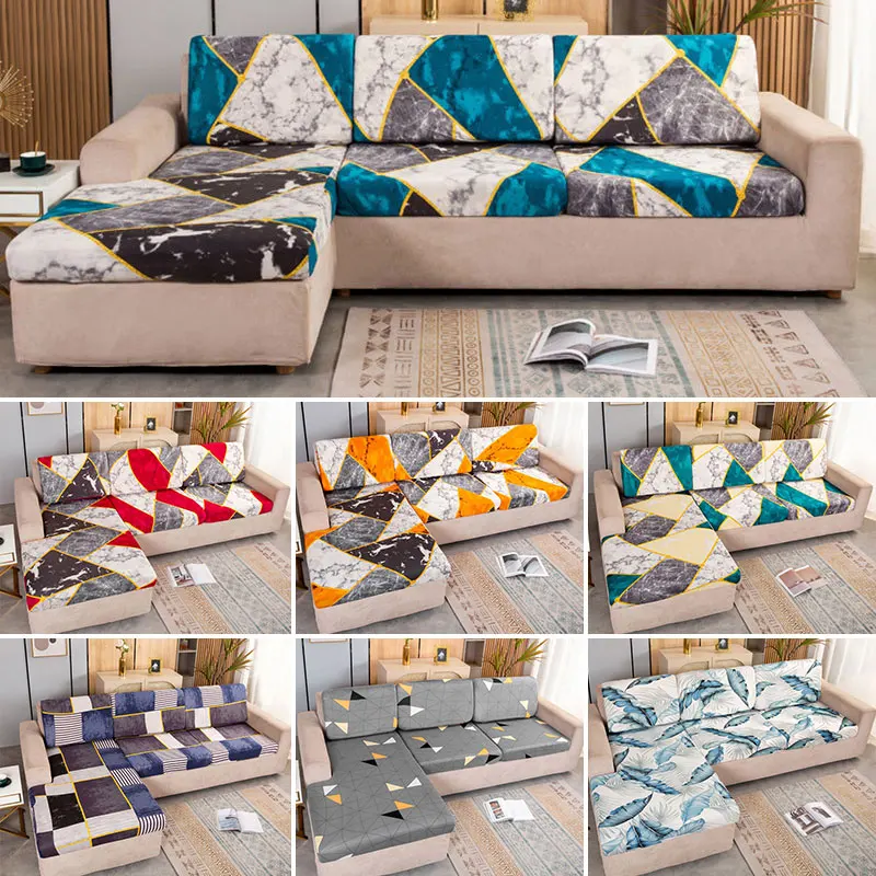 

Printing All-Inclusive Sofa Cushion Cover Non-Slip Elastic Breathable Backrest Anti-Cat Scratch Sofa Protection Cover Universal