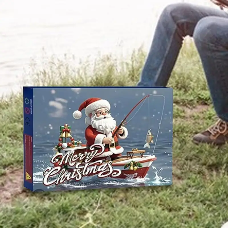 Календарь обратного отсчета на 2024 год рыболовная приманка Рождество