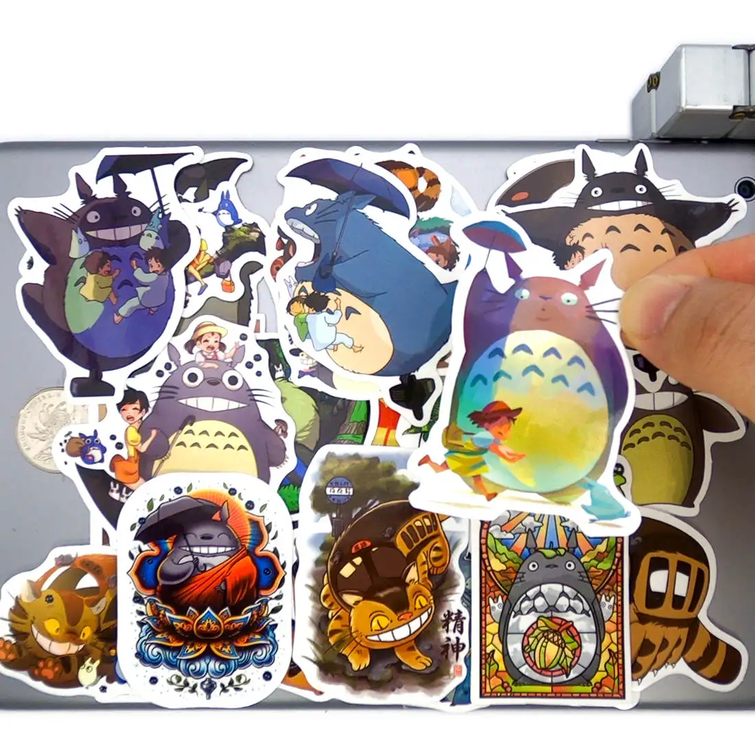 

20/30/50 Pieces Totoro Anime Stickers Miyazaki Hayao Movie Funny Cartoon Decals for Kids DIY Scrapbook Luggage Bike Laptop Phone