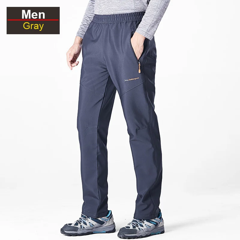 

Men's Waterproof Hiking Fleece Winter Warm Quick Dry Trousers Women Camping Hunting Fishing Climbing Skiing Pants