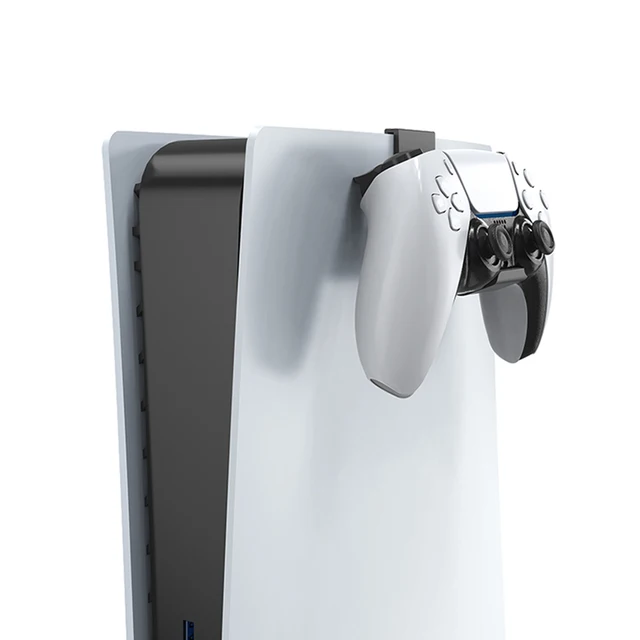 2PCS Wall Mount PS5Headphone Holder Hanger Headphone Holder Host Console Holder PlaystationGame Accessories ForPS5