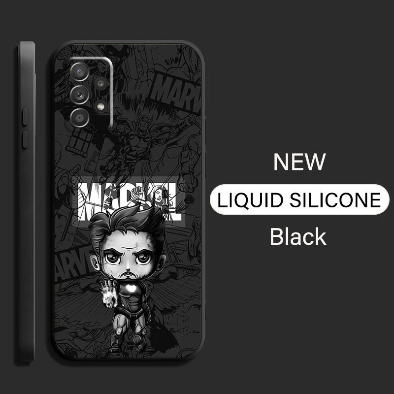 Милый чехол для телефона с капитаном Америка Железным человеком Samsung A70 A51 A50 A42 A32