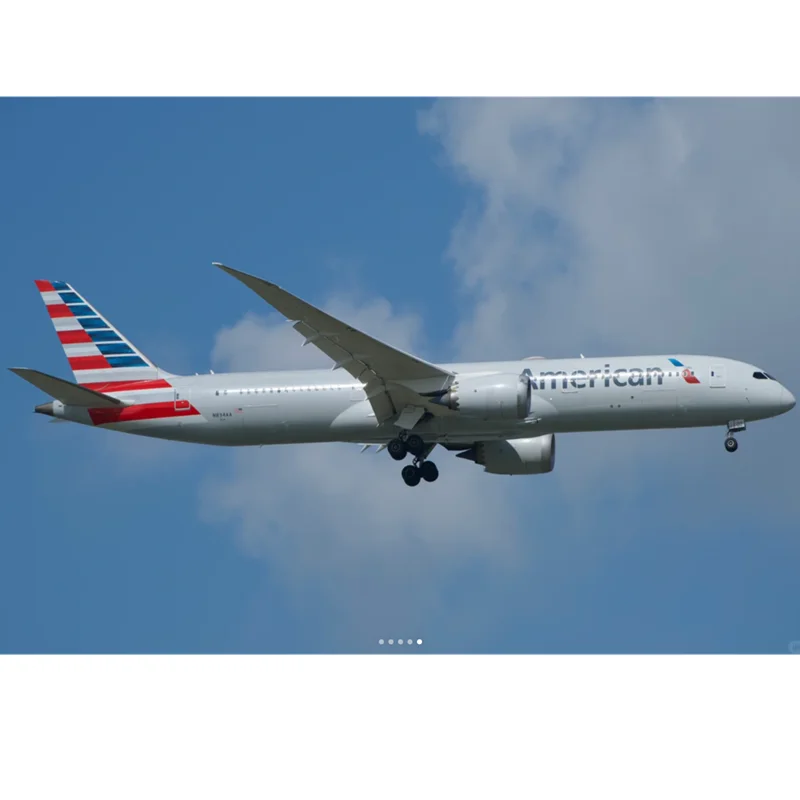 Фото Масштабная модель самолета 1:130 B787 Dreamliner, модель американского авиакомпании с легкой литой под давлением смолой, коллекционная игрушка-дисплей №1