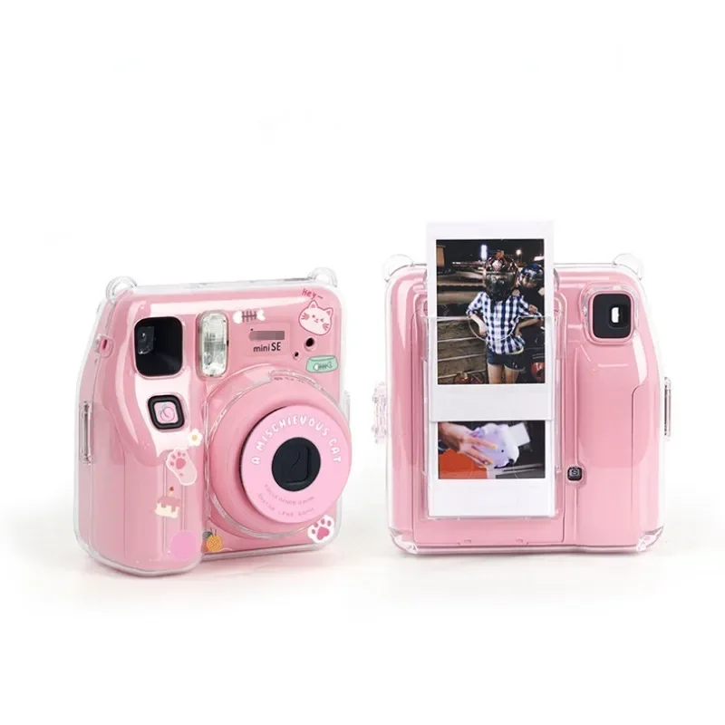 Прозрачный защитный чехол с кристаллами и местом для хранения фотографий