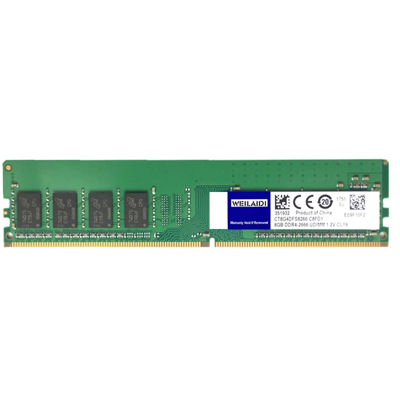 Оперативная Память DDR4 4 ГБ 8 16 2400 МГц 2666 288-Pin Dimm для настольных ПК двухканальная