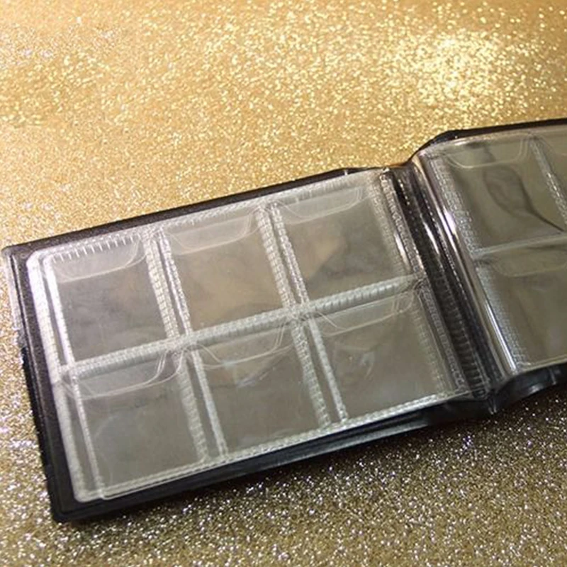 Альбом для коллекции монет с 60 карманами книжка хранения Обложка в клетку книга |