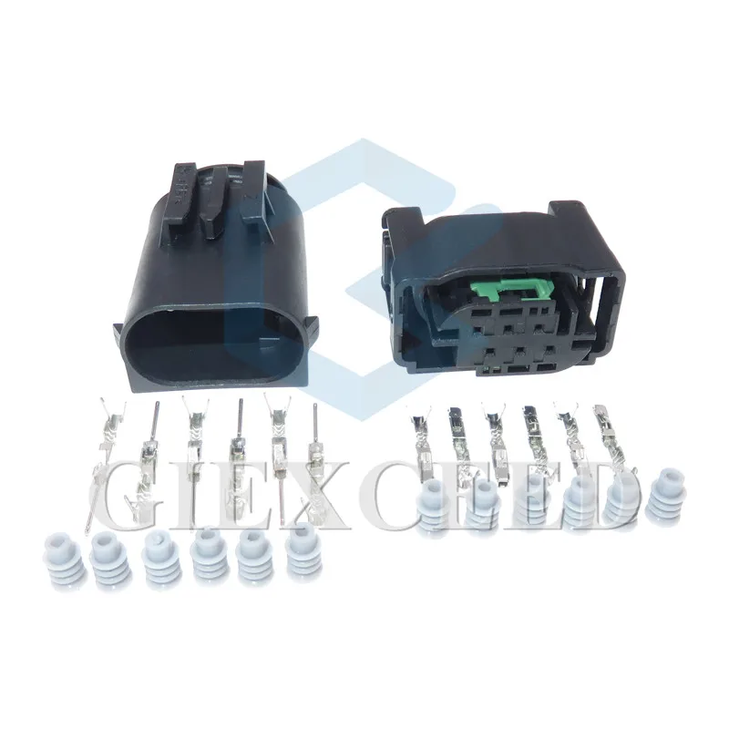 

6-контактный 1- 967616 -1 7M0 973 119 женская и мужская вилка педали акселератора для BENZ BMW, разъем датчика дроссельной заслонки, разъем переменного тока в сборе