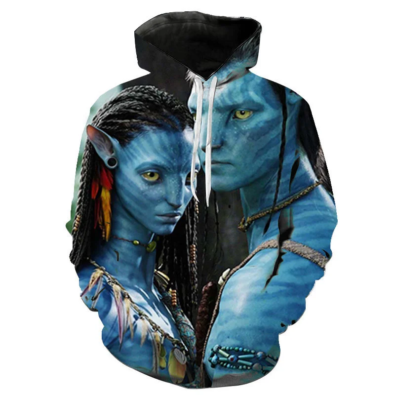 

Newest Movie Avatar Hoodies Man Woman Streetwear Fashion 3D Print Pullover Long Sleeve Hooded Sweatshirts Casual Men's Clothing