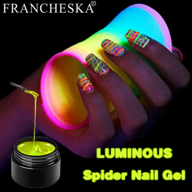 

Nail Art Stretch Drawing Glue Super Strong Stretch Luminous Spider Nail Gel Nail Polish Spider Graffiti Gel Party TSLM1