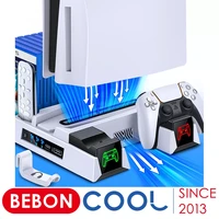 for ps5 controller charger console vertical cooling stand fast charging station with cooling fan for playstation 5 discdigital