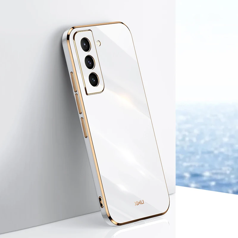 Plating Silicone Case For Samsung Galaxy A53 A52 A52S S21 S20 FE S23 S22 Ultra S10 Plus A72 S23Ultra Phone Soft Shell Full Cover