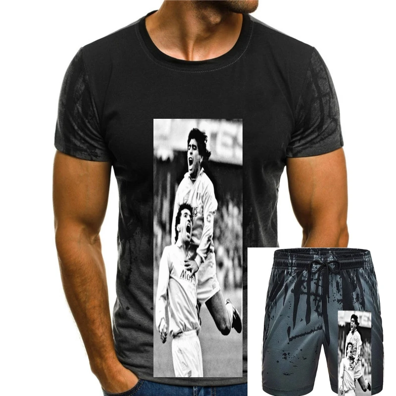 

T-SHIRT DIEGO MARADONA CARECA NAPOLI CALCIO VINTAGE ANNI 80 2 S-M-L-XL-2XL-3XL