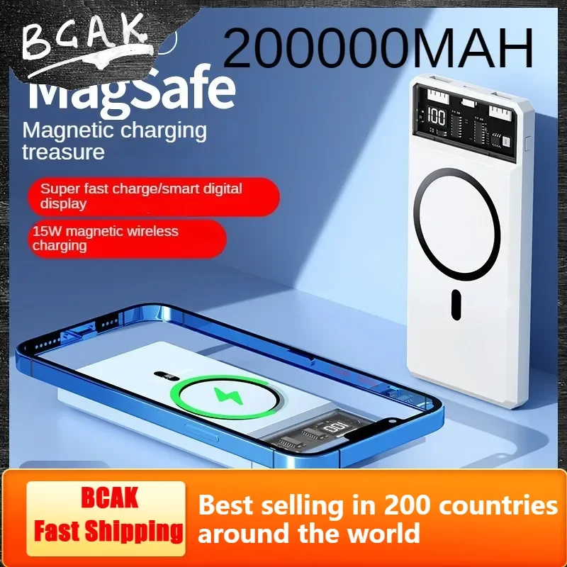 ГОРЯЧАЯ реальная емкость BCAK 20000 мАч 10000 новый стиль панк беспроводная быстрая