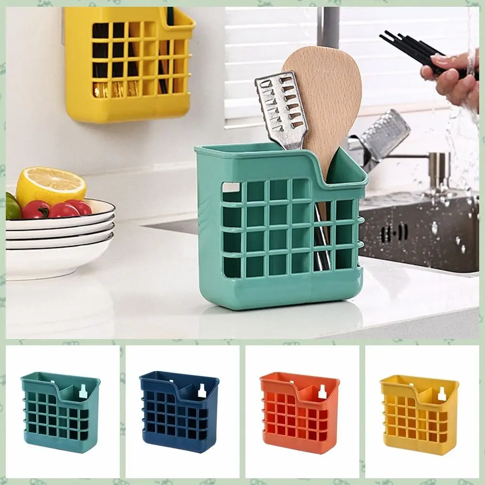 

Wall Hanging Chopsticks Cage Plastic Chopsticks Storage Container Practical Storage Box for for Kitchen