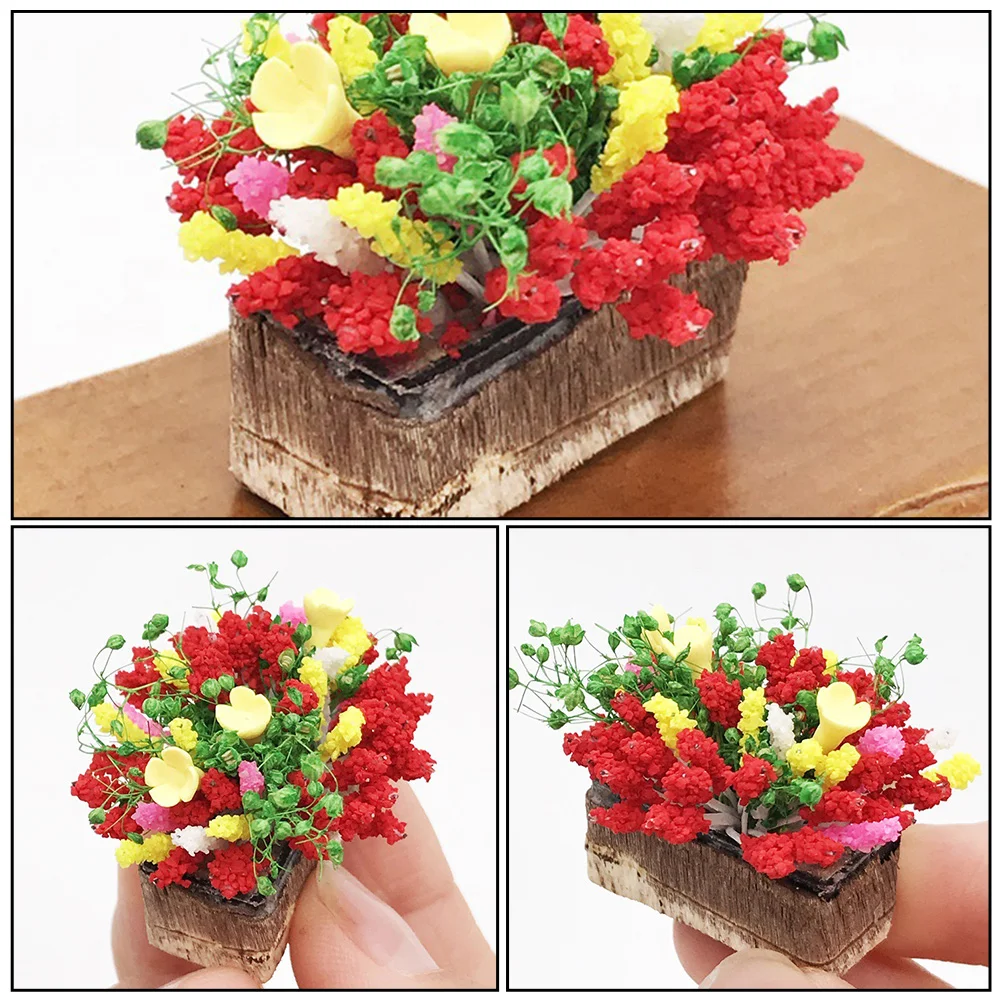 3 шт. уличное растение в горшках украшение для дома полимерные растения улицы