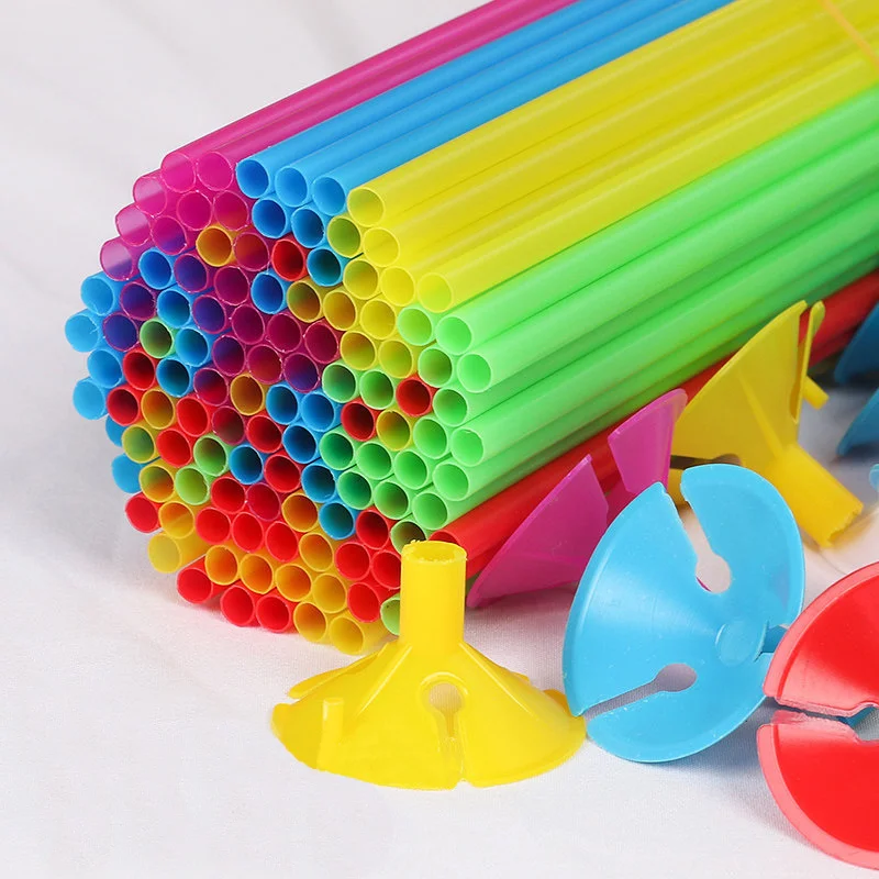 

10-30 шт. 42 см палочки для воздушных шаров с чашкой держатель белого/золотого/серебряного/Макарон цвета декор для свадебной вечеринки Дня Рождения Аксессуары