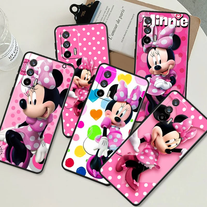 

Minnie Disney Mouse Cute Phone Case For OPPO Realme Q5i Q5 Q3S 10 9i 8i 7i 6 5 Narzo 50i 50A 50 30 Pro Plus Black Cover