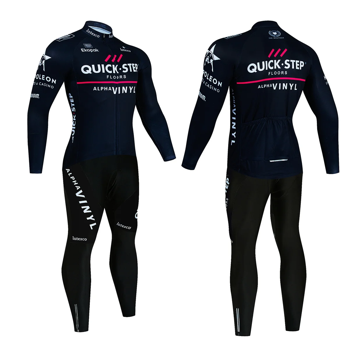 

Long Sleeve Cycling Jersey Set New Quick Step Mtb Bicycle Clothing Bicycle Maillot Ropa Ciclismo Mans Bike Clothes Cycling Set
