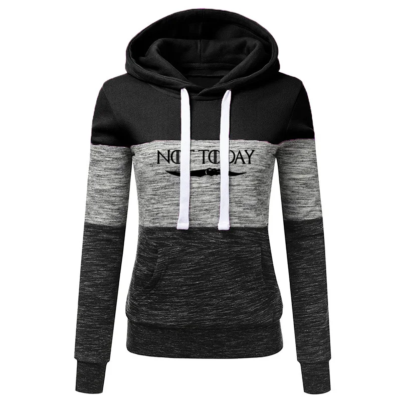 

2022 Women's Long Sleeved Printed Casual Sportswear Pullover Hoodie Fashion Splicing Casual Women's Sportswear