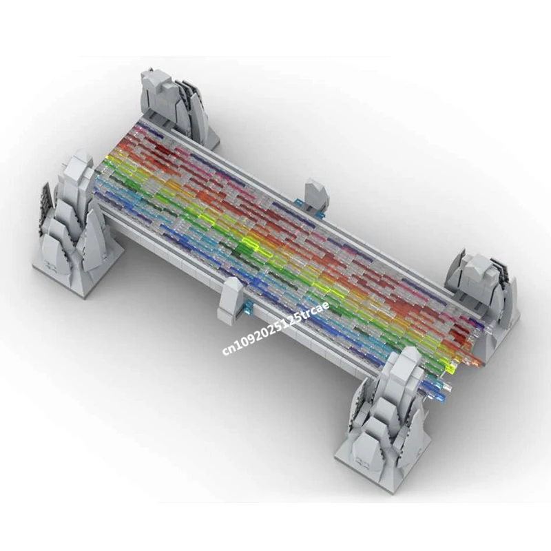 Новый хит продаж знаменитый герой фильм Moc уличный пейзаж Тор двойной мост модель