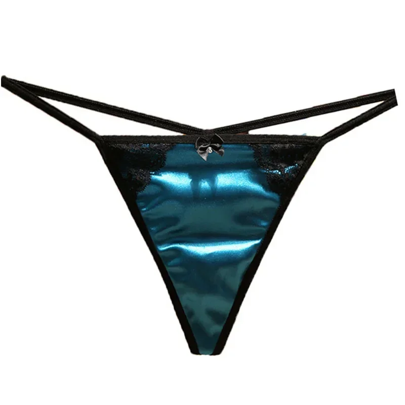 2024 новые роскошные атласные стринги сексуальные без следов искушение дышащие